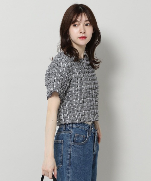 ALAND(エーランド)の「3.3 Field Trip/エンボスチェックTOP 2904754(Tシャツ/カットソー・レディース・イエロー/ブラック・FREE)」の12枚目の写真