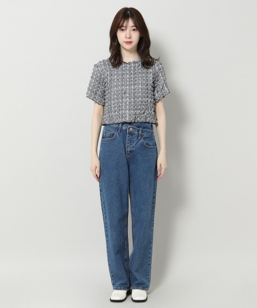 ALAND(エーランド)の「3.3 Field Trip/エンボスチェックTOP 2904754(Tシャツ/カットソー・レディース・イエロー/ブラック・FREE)」の13枚目の写真