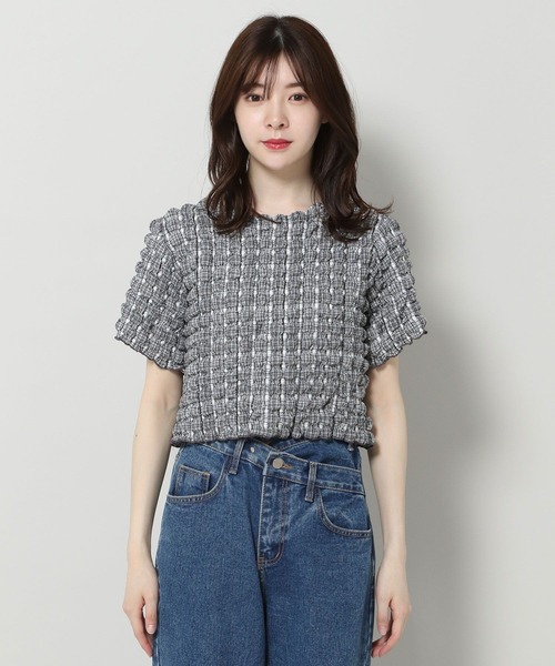 ALAND(エーランド)の「3.3 Field Trip/エンボスチェックTOP 2904754(Tシャツ/カットソー・レディース・イエロー/ブラック・FREE)」の14枚目の写真
