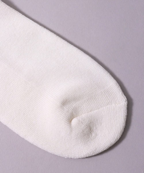 UNIVERSAL OVERALL（ユニバーサルオーバーオール）の「(LG)【UNIVERSAL OVERALL】【3足セット】トップ ライン ロゴ クォーター ソックス（ソックス/靴下・メンズ・ブラック/ホワイト・25-27CM/23-25cm）」の7枚目の写真