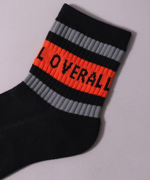UNIVERSAL OVERALL（ユニバーサルオーバーオール）の「(LG)【UNIVERSAL OVERALL】【3足セット】トップ ライン ロゴ クォーター ソックス（ソックス/靴下・メンズ・ブラック/ホワイト・25-27CM/23-25cm）」の4枚目の写真