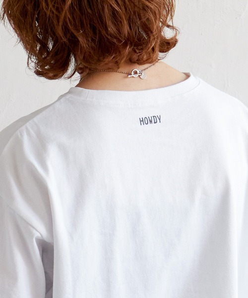 notch.（ノッチ）の「オーバーサイズフォトTシャツ（Tシャツ/カットソー・レディース・ピンク/ブラック/グリーン/ターコイズブルー・M）」の18枚目の写真