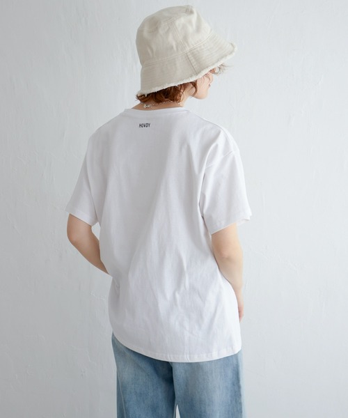 notch.（ノッチ）の「オーバーサイズフォトTシャツ（Tシャツ/カットソー・レディース・ピンク/ブラック/グリーン/ターコイズブルー・M）」の7枚目の写真