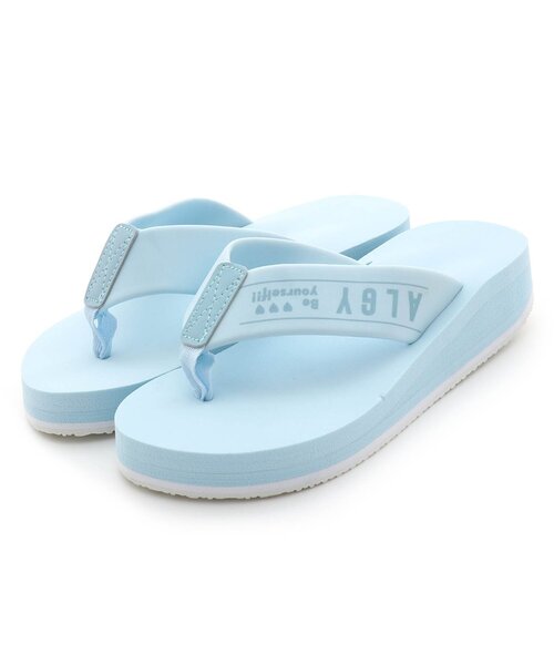 algy（アルジー）の「柔らかサンダルPro KIDS A（サンダル・キッズ・サックスブルー/ブラック/ラベンダー・18/20/22/24）」の2枚目の写真
