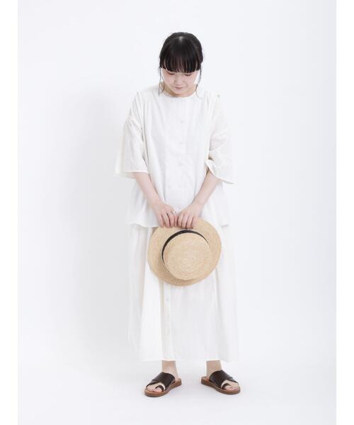 Samansa Mos2(サマンサ モスモス)の「シェフ釦ベスト(ベスト・レディース・モカ/キナリ/チャコールグレー・F)」の6枚目の写真