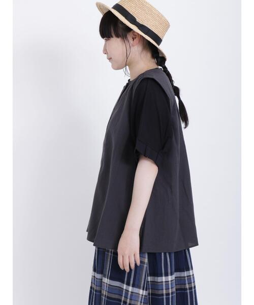 Samansa Mos2(サマンサ モスモス)の「シェフ釦ベスト(ベスト・レディース・モカ/キナリ/チャコールグレー・F)」の16枚目の写真