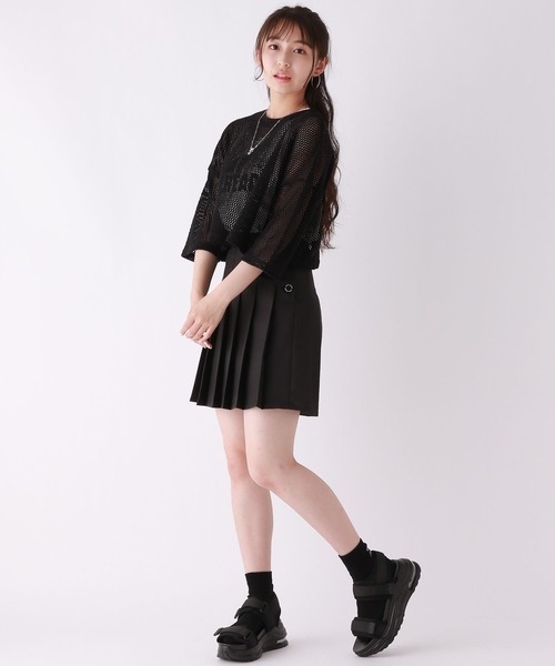 repipi armario（レピピ アルマリオ）の「☆セットアイテム☆7分袖メッシュT＆ショートロゴタンク（その他トップス・キッズ・ライム/ホワイト/ブラック・SMALL/MEDIUM/LARGE）」の6枚目の写真