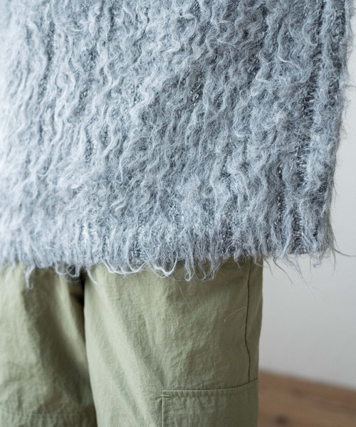 WEGO（ウィゴー）の「WEGO/ブラッシュニットビッグプルオーバー（ニット/セーター・レディース・ライトグレー/ダークグレー/ホワイト/サックスブルー/ブラウン系その他/グリーン/ピンク・FREE）」の20枚目の写真