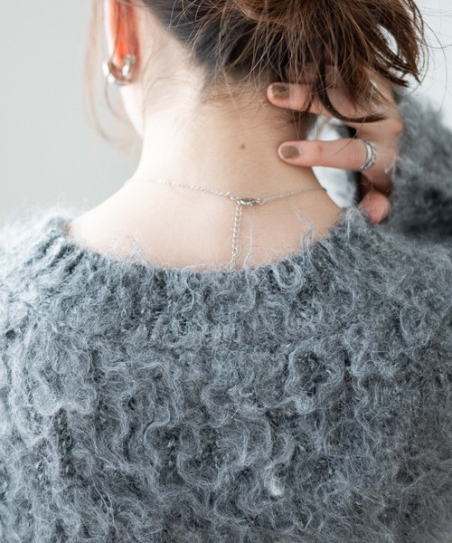 WEGO（ウィゴー）の「WEGO/ブラッシュニットビッグプルオーバー（ニット/セーター・レディース・ライトグレー/ダークグレー/ホワイト/サックスブルー/ブラウン系その他/グリーン/ピンク・FREE）」の21枚目の写真