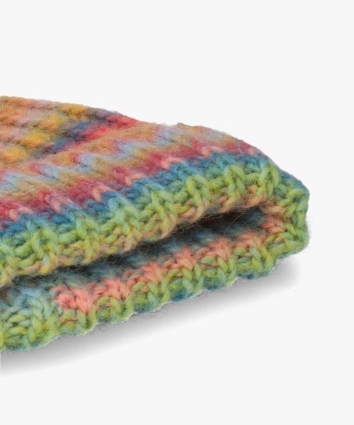 OVERRIDE（オーバーライド）の「OVERRIDE  KNIT WATCH MIX（ニットキャップ/ビーニー・レディース・マルチ/ブルー・FREE）」の7枚目の写真