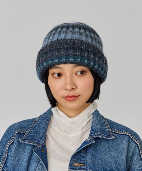 OVERRIDE（オーバーライド）の「OVERRIDE  KNIT WATCH MIX（ニットキャップ/ビーニー・レディース・マルチ/ブルー・FREE）」の22枚目の写真