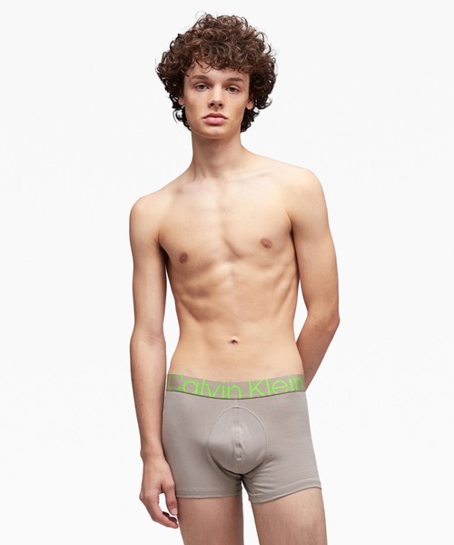 Calvin Klein(カルバン・クライン)の「FUTURE SHIFT COTTON - トランクス(ボクサーパンツ・メンズ・グレー/ブラック・M/S/XL/L)」の8枚目の写真