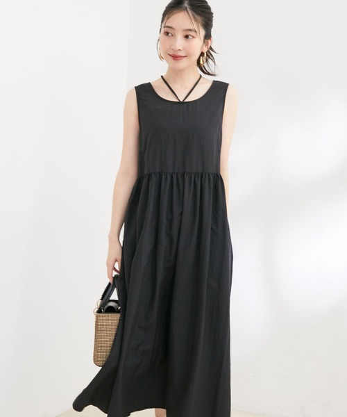 VIS(ビス)の「【選べる着丈・マルチWAY】ニットベスト付きワンピース【洗える】(ワンピース・レディース・ブラック/ベージュ系その他・FREE/FT)」の7枚目の写真