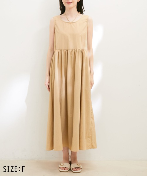 VIS(ビス)の「【選べる着丈・マルチWAY】ニットベスト付きワンピース【洗える】(ワンピース・レディース・ブラック/ベージュ系その他・FREE/FT)」の12枚目の写真