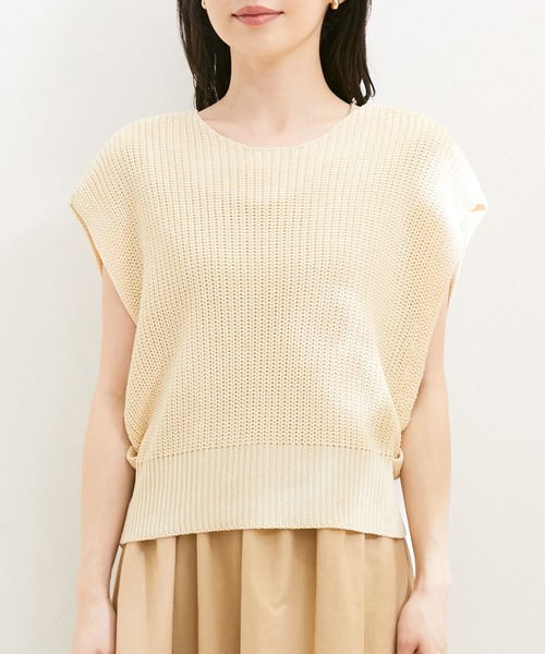 VIS(ビス)の「【選べる着丈・マルチWAY】ニットベスト付きワンピース【洗える】(ワンピース・レディース・ブラック/ベージュ系その他・FREE/FT)」の21枚目の写真