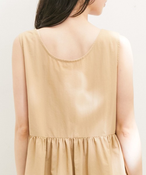 VIS(ビス)の「【選べる着丈・マルチWAY】ニットベスト付きワンピース【洗える】(ワンピース・レディース・ブラック/ベージュ系その他・FREE/FT)」の5枚目の写真