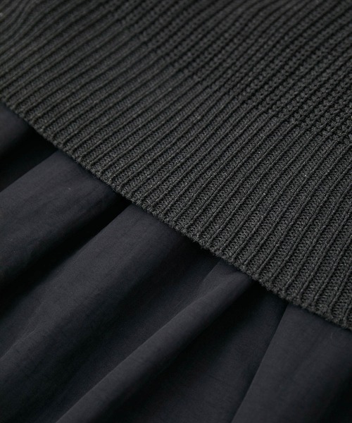 VIS(ビス)の「【選べる着丈・マルチWAY】ニットベスト付きワンピース【洗える】(ワンピース・レディース・ブラック/ベージュ系その他・FREE/FT)」の14枚目の写真