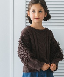 pairmanon | 【ママとおそろい】ケーブル編み ループ編み 袖ボリューム ニット(ニット/セーター)