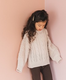 pairmanon | 【ママとおそろい】ケーブル編み ループ編み 袖ボリューム ニット(ニット/セーター)