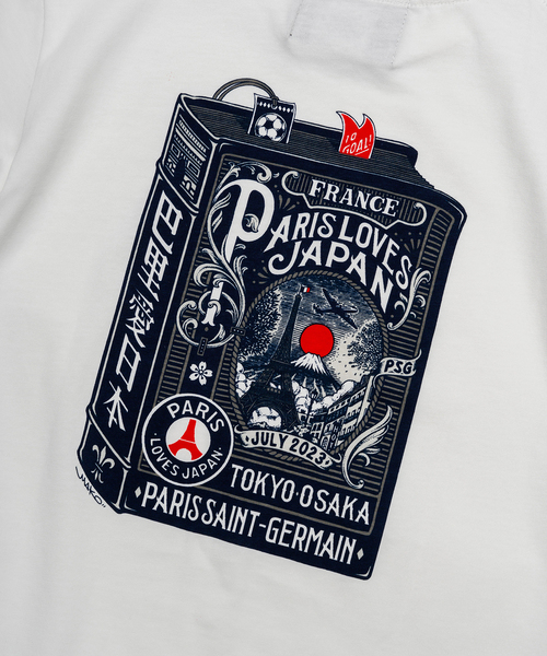 【Paris Saint-Germain×Makoto Yamaki】PLJ プリント Tシャツ ※キッズサイズ（Tシャツ/カットソー）｜PARIS SAINT-GERMAIN（パリ・サン＝ジェルマン）