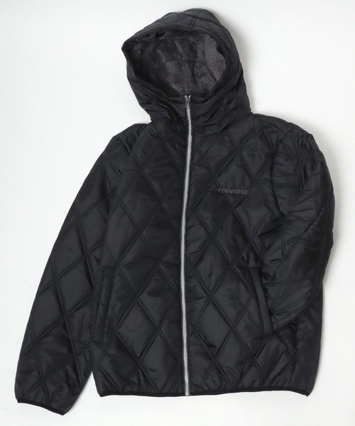 CONVERSE（コンバース）の「CONVERSE/コンバース 撥水 キルティング エコダウン ナイロンジャケット フーディー（ダウンジャケット/コート・メンズ・ブルーグリーン/ワイン/ブラック/ネイビー/ベージュ・LL/L/M）」の6枚目の写真