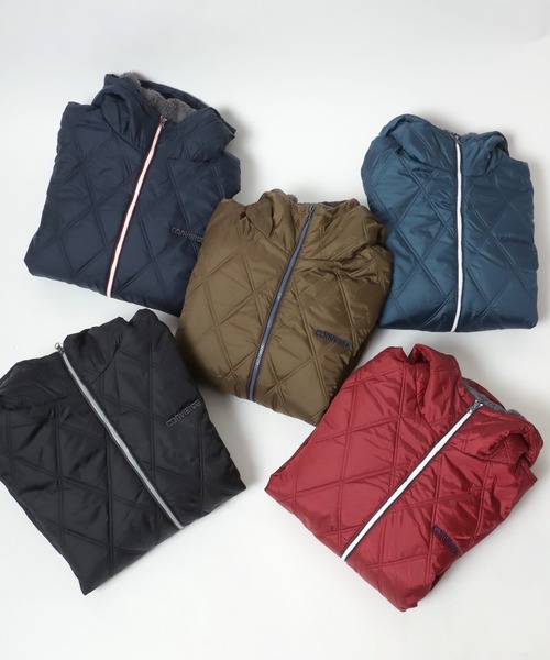CONVERSE（コンバース）の「CONVERSE/コンバース 撥水 キルティング エコダウン ナイロンジャケット フーディー（ダウンジャケット/コート・メンズ・ブルーグリーン/ワイン/ブラック/ネイビー/ベージュ・LL/L/M）」の15枚目の写真