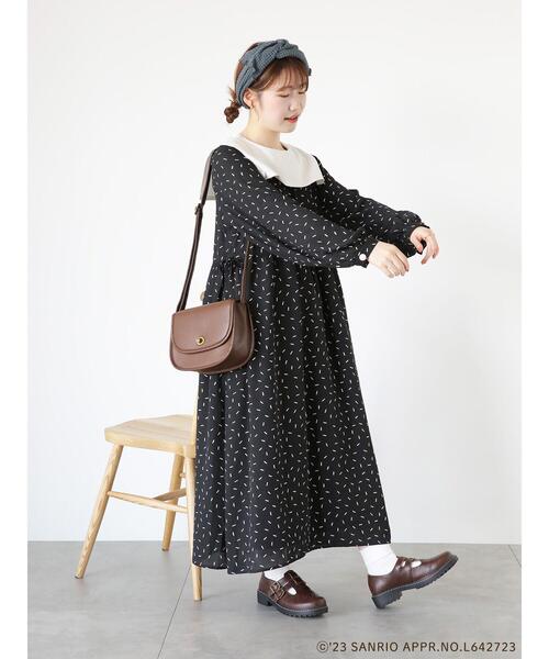 ehka sopo（エヘカソポ）の「【サンリオ】ﾏﾛﾝｸﾘｰﾑ／幾何柄ﾜﾝﾋﾟｰｽ（ワンピース・レディース・レッド/ブラック・F）」の5枚目の写真