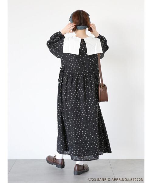 ehka sopo（エヘカソポ）の「【サンリオ】ﾏﾛﾝｸﾘｰﾑ／幾何柄ﾜﾝﾋﾟｰｽ（ワンピース・レディース・レッド/ブラック・F）」の9枚目の写真