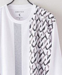 LB/S | 【ZEROSTAIN/ゼロステイン】汗染みの目立たないTシャツ 切り替え ロンT 撥水 防汚 UVカット 紫外線対策(Tシャツ/カットソー)