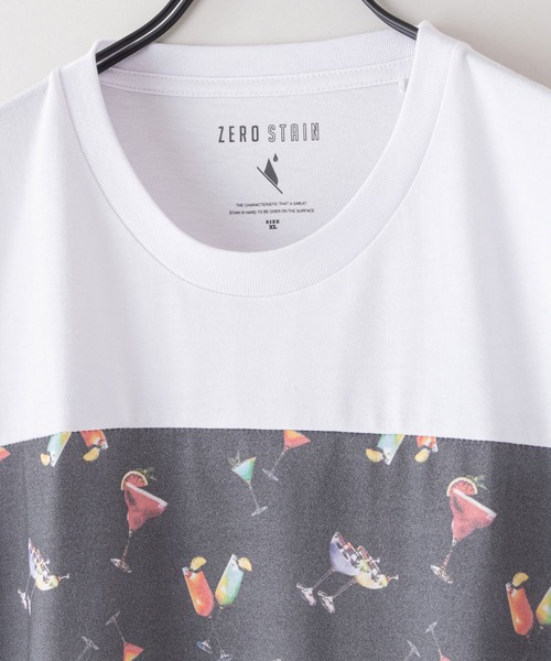 LB/S (エルビーエス)の「【ZEROSTAIN/ゼロステイン】汗染みの目立たないTシャツ 切り替え ロンT 撥水 防汚 UVカット 紫外線対策(Tシャツ/カットソー・メンズ・ホワイト系その他/ブルーグレー/ホワイト/その他/ブラック/ブラック系その他/その他1/グリーン・MEDIUM/LARGE/X-LARGE)」の17枚目の写真