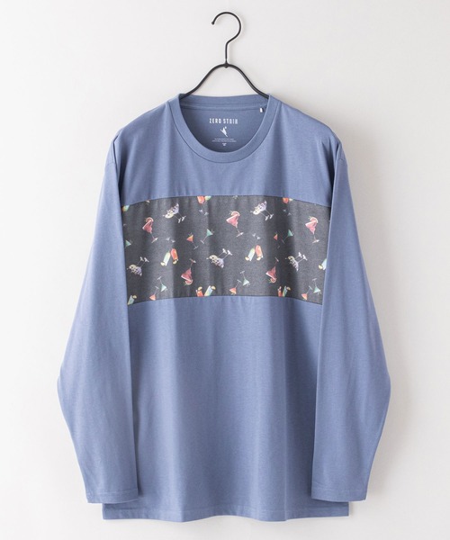 LB/S (エルビーエス)の「【ZEROSTAIN/ゼロステイン】汗染みの目立たないTシャツ 切り替え ロンT 撥水 防汚 UVカット 紫外線対策(Tシャツ/カットソー・メンズ・ホワイト系その他/ブルーグレー/ホワイト/その他/ブラック/ブラック系その他/その他1/グリーン・MEDIUM/LARGE/X-LARGE)」の13枚目の写真