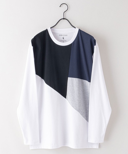 LB/S (エルビーエス)の「【ZEROSTAIN/ゼロステイン】汗染みの目立たないTシャツ 切り替え ロンT 撥水 防汚 UVカット 紫外線対策(Tシャツ/カットソー・メンズ・ホワイト系その他/ブルーグレー/ホワイト/その他/ブラック/ブラック系その他/その他1/グリーン・MEDIUM/LARGE/X-LARGE)」の15枚目の写真