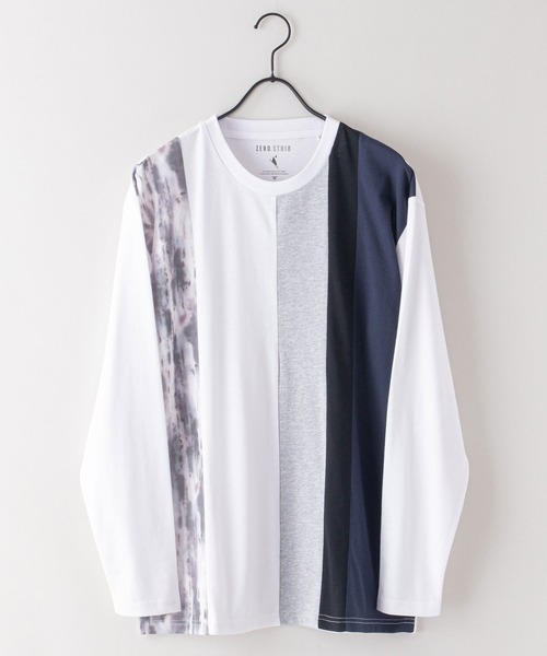 LB/S (エルビーエス)の「【ZEROSTAIN/ゼロステイン】汗染みの目立たないTシャツ 切り替え ロンT 撥水 防汚 UVカット 紫外線対策(Tシャツ/カットソー・メンズ・ホワイト系その他/ブルーグレー/ホワイト/その他/ブラック/ブラック系その他/その他1/グリーン・MEDIUM/LARGE/X-LARGE)」の10枚目の写真