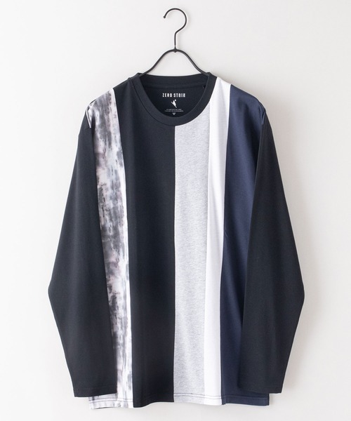 LB/S (エルビーエス)の「【ZEROSTAIN/ゼロステイン】汗染みの目立たないTシャツ 切り替え ロンT 撥水 防汚 UVカット 紫外線対策(Tシャツ/カットソー・メンズ・ホワイト系その他/ブルーグレー/ホワイト/その他/ブラック/ブラック系その他/その他1/グリーン・MEDIUM/LARGE/X-LARGE)」の11枚目の写真