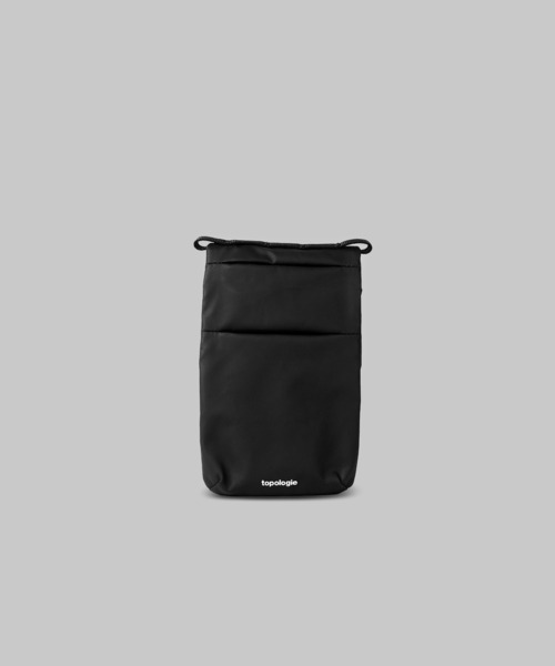 topologie ショルダーバッグ ブラック　フォンサコッシュ　ストラップ付 Phone Sacoche フォンサコッシュ / Black / 3.0mm Purple