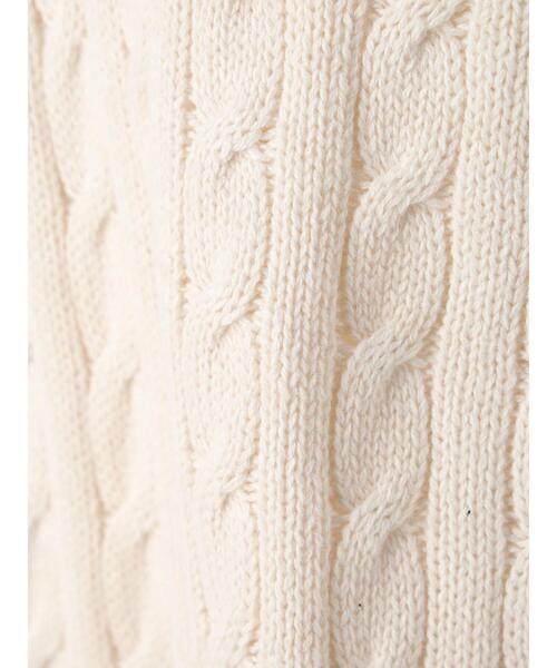 CRAFT STANDARD BOUTIQUE（クラフトスタンダードブティック）の「【男女兼用】チルデンニットベスト（ベスト・レディース・杢グレー/モカ/ダークネイビー/アイボリー・M/XL/L）」の20枚目の写真