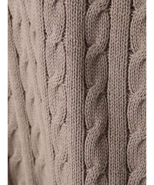 CRAFT STANDARD BOUTIQUE（クラフトスタンダードブティック）の「【男女兼用】チルデンニットベスト（ベスト・レディース・杢グレー/モカ/ダークネイビー/アイボリー・M/XL/L）」の21枚目の写真