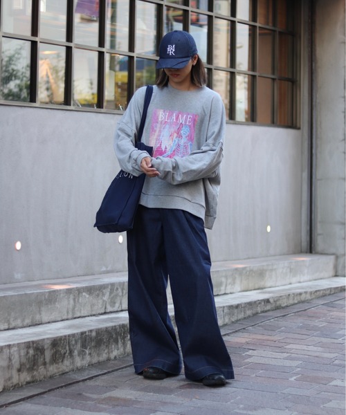 BLAYMORE（ブレイモア）の「Rigid Wide Denim Pants（その他パンツ・レディース・インディゴブルー・2）」の6枚目の写真