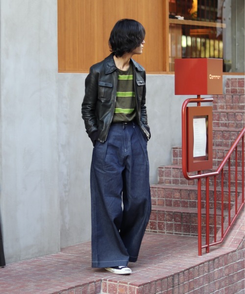 BLAYMORE（ブレイモア）の「Rigid Wide Denim Pants（その他パンツ・レディース・インディゴブルー・2）」の7枚目の写真