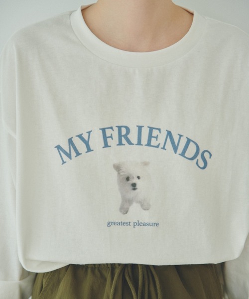 unclip（アンクリップ）の「アソートデザインロンT（Tシャツ/カットソー・レディース・グレー/ホワイト/グリーン・MEDIUM/LARGE）」の13枚目の写真