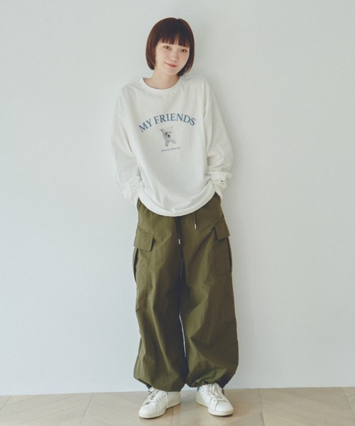 unclip（アンクリップ）の「アソートデザインロンT（Tシャツ/カットソー・レディース・グレー/ホワイト/グリーン・MEDIUM/LARGE）」の17枚目の写真