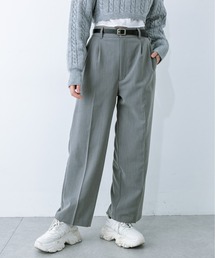 OLIVE des OLIVE | 合皮ベルト付きスラックスパンツ 1032020090(スラックス)