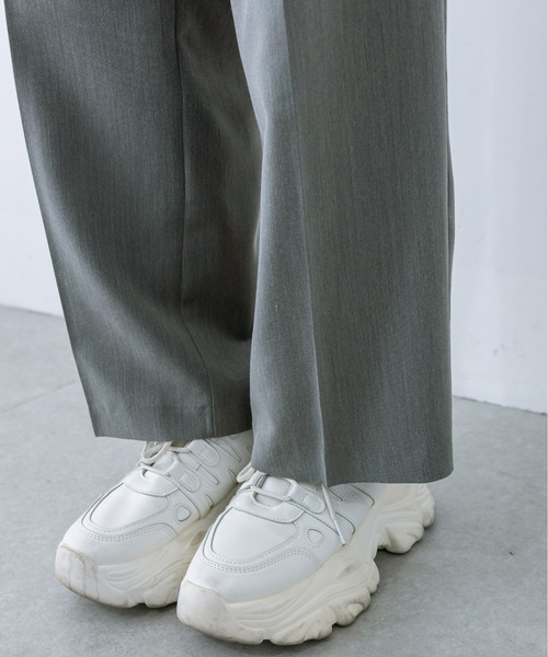 OLIVE des OLIVE（オリーブデオリーブ）の「合皮ベルト付きスラックスパンツ 1032020090（スラックス・レディース・ブラック/チャコールグレー・FREE）」の22枚目の写真