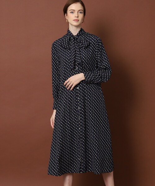 DRESSTERIOR(ドレステリア)の「 【otonaMUSE12月号掲載】【2WAY】幾何プリントボウタイワンピース(ワンピース)」 - WEAR