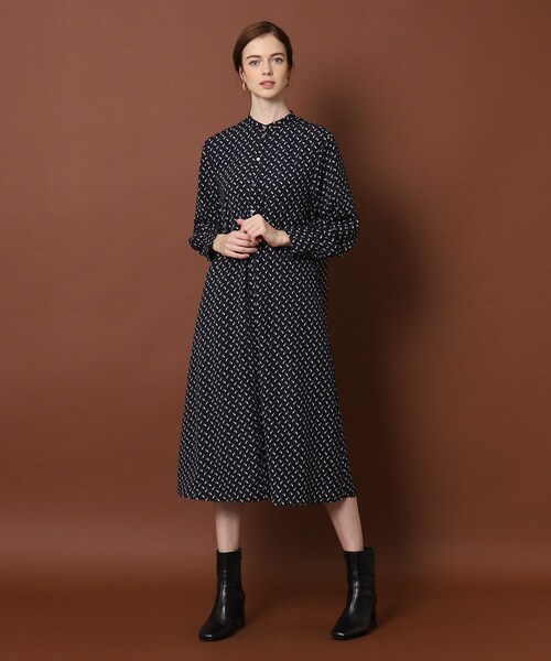 DRESSTERIOR(ドレステリア)の「◆【otonaMUSE12月号掲載】【2WAY】幾何プリントボウタイワンピース(ワンピース・レディース・ブルー系その他5・34/36/38)」の13枚目の写真