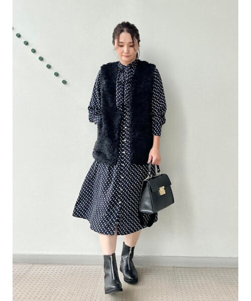 DRESSTERIOR(ドレステリア)の「◆【otonaMUSE12月号掲載】【2WAY】幾何プリントボウタイワンピース(ワンピース・レディース・ブルー系その他5・34/36/38)」の18枚目の写真