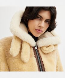 COACH 1941 ベージュ スエード ロングコート ステンカラーオーバーサイズロングコート