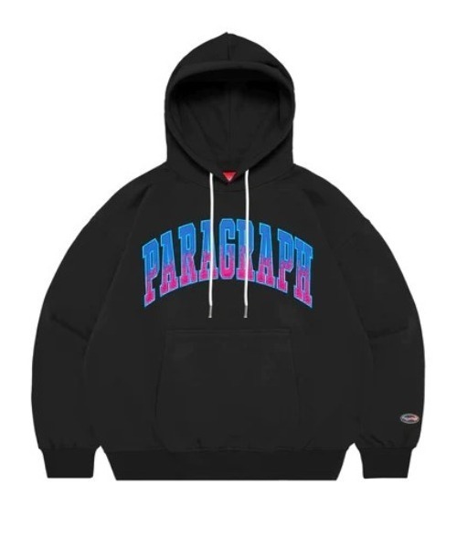 Paragraph（パラグラフ）の「A'GEM/9 × .kom『paragraph/パラグラフ』PARAGRAPH FLAME HOODIE/フレイム プルオーバーパーカー（パーカー・メンズ・ピンク/グリーン/レッド/ブラック/ブラック×ブルー/グレー・FREE）」の3枚目の写真