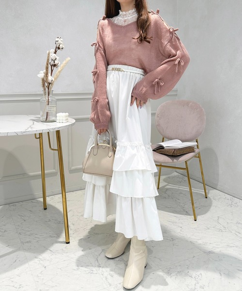 セール】リボンシアーニット【ZOZOTOW限定アイテム】（ニット/セーター