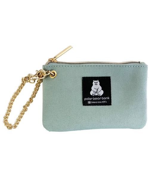 salle de bal（サルデバル）の「POLAR BEAR BANK / ポーラーベアバンク ポリBOX ネームリールパス パスケース PBB 028 MMI（パスケース・レディース・グレイッシュベージュ/サックスブルー/ブラック・FREE）」の2枚目の写真